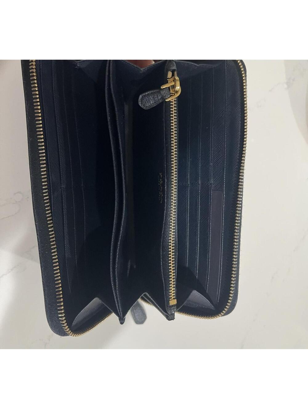 Prada Saffiano Leather Long Wallet - Baltico, with COA (2016) - Picture 4 of 8